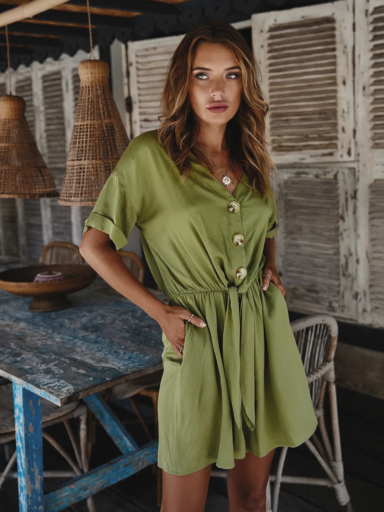 Женский комбинезон весеннее женское платье 2020 сплошной цвет сексуальный