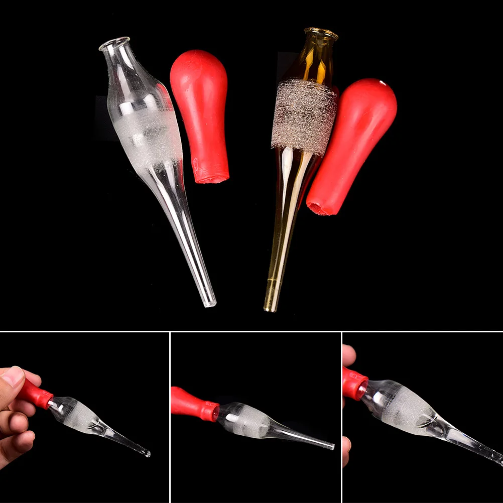 

1 Pcs Red 30ml Glass Dropper White Brown Scale Glass Pipettes Glassware Laboratory Rubber Head Transfer Dropper
