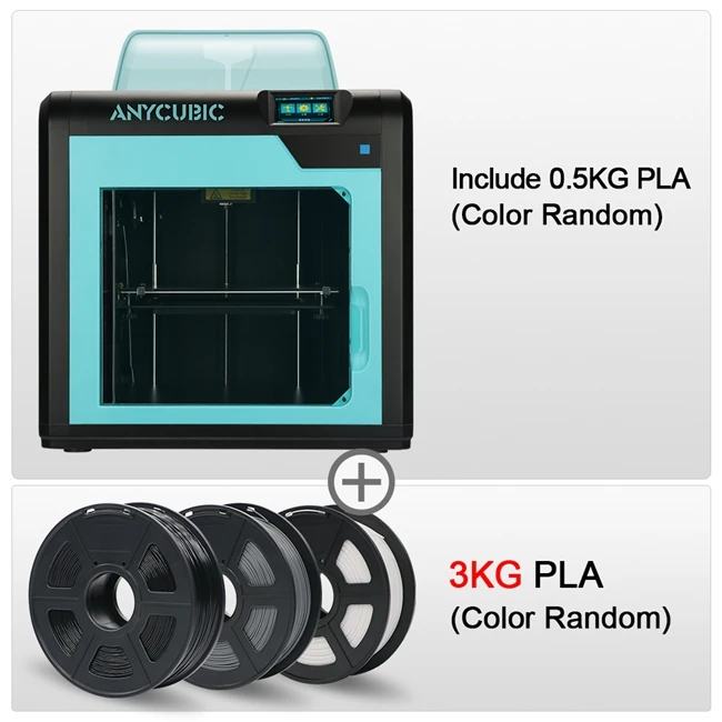 4MaxPro-3kg Anycubic 3d принтер Formax 4Max Pro размера плюс Закрытая печать пространство Настольный уровень печать 3D Diy комплект Impressora 3d drucker - Цвет: 4MaxPro-3kg