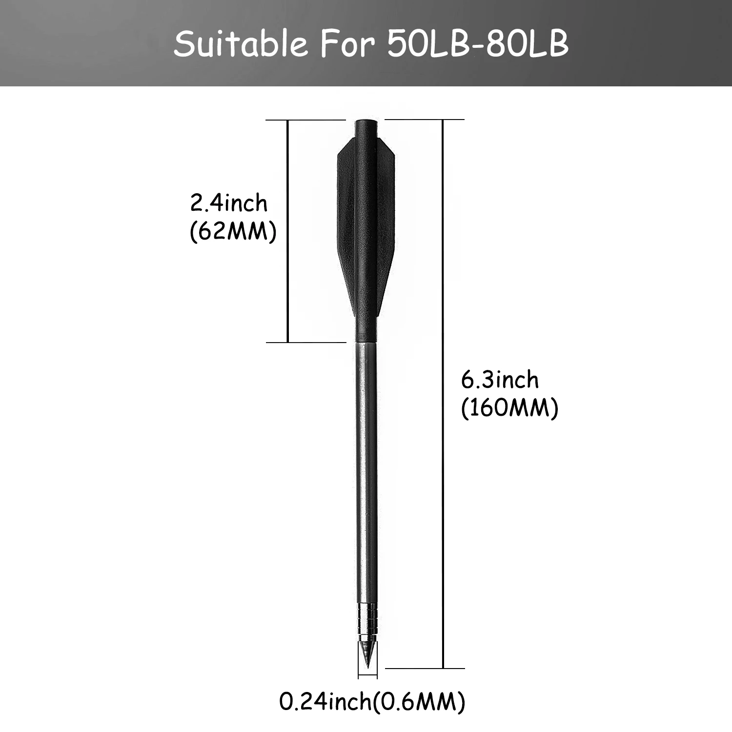 

12/36Pcs Bow And Arrow New Black 160mm Arrows Plastic Feather Metal Tip Suitable for Outdoor Archery Shooting, Hunting, Games