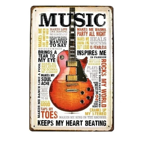 

Rock Wifi Music Man Cave Vintage Embossed Metal Tin Signs Home Bar Garage Pub Decorative Plates Wall Stickers Art Painting