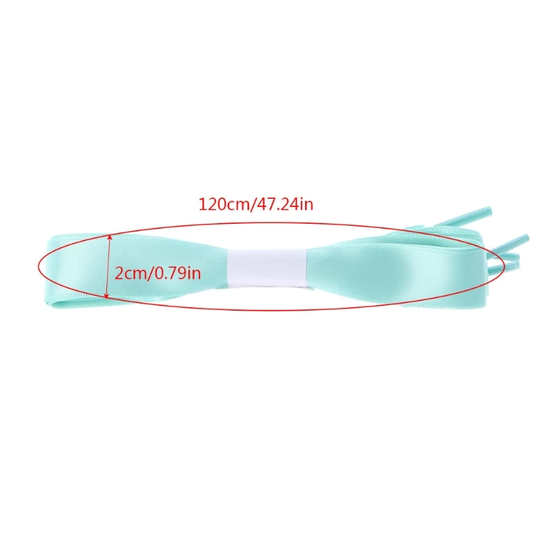 

Colorful Double Side Ribbon Shoelace Smooth Bowknot Shoe Strings For General Use