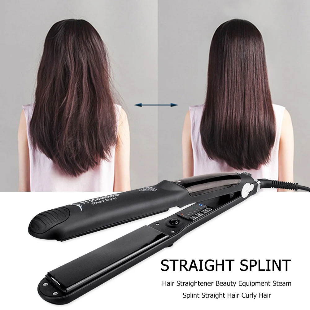 Easy Use Practical Hair Styling Tools Steam Straightener Ceramic Flat Iron Electric Straightening Curler | Красота и здоровье