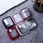 Чехол для Apple watch 6SE543, защитная пленка на весь экран 360 дюйма, бампер с рамкой, матовая твердая пленка из закаленного стекла для iwatch 456SE