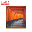 Наборы для вышивки крестом, наборы для рукоделия с печатным рисунком, холст 11ct-для домашнего декора, пейзаж, полный NCKS105