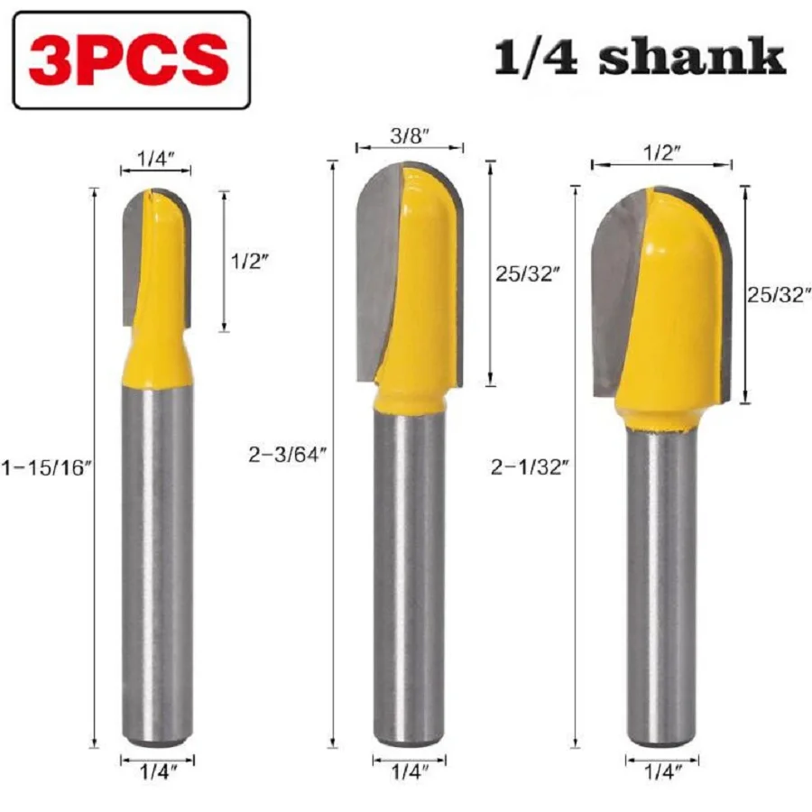 1 шт. 6 35 мм хвостовик с длинным лезвием круглый нос фреза для дерева долгий Reach Core