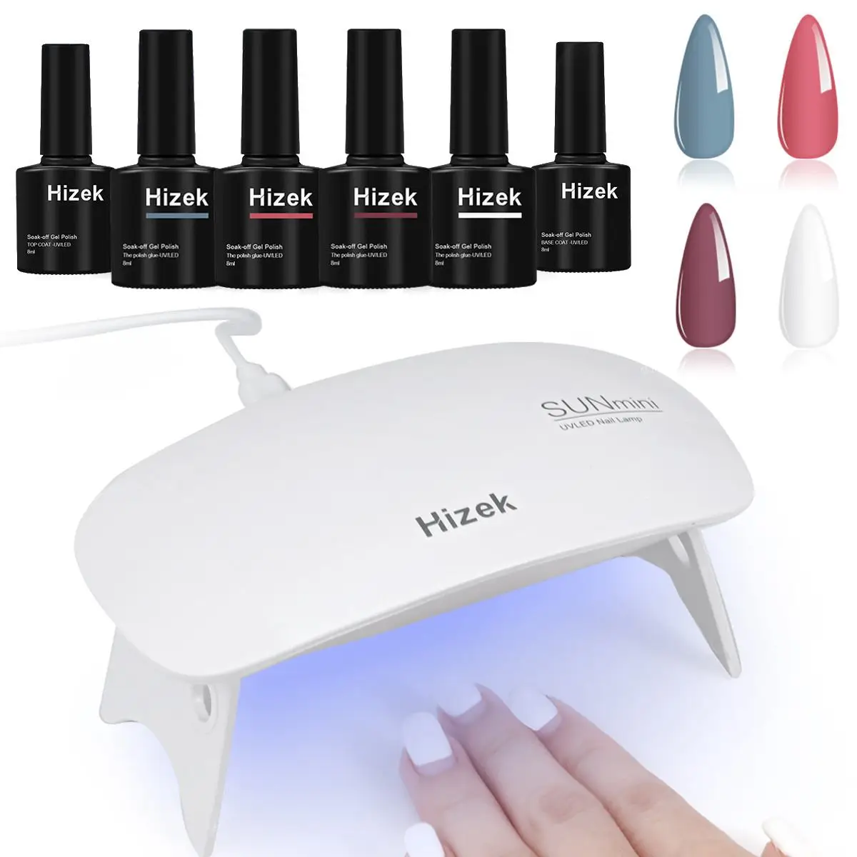 

Лампа УФ/LED для сушки гель-лака для ногтей, 6 цветов, 6 Вт