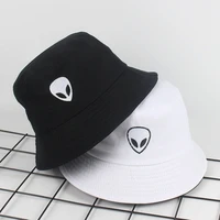 2020 fashion unisex embroidered alien foldable bucket hat beach sun hat street headwear fisherman outdoor cap for men woman caps
