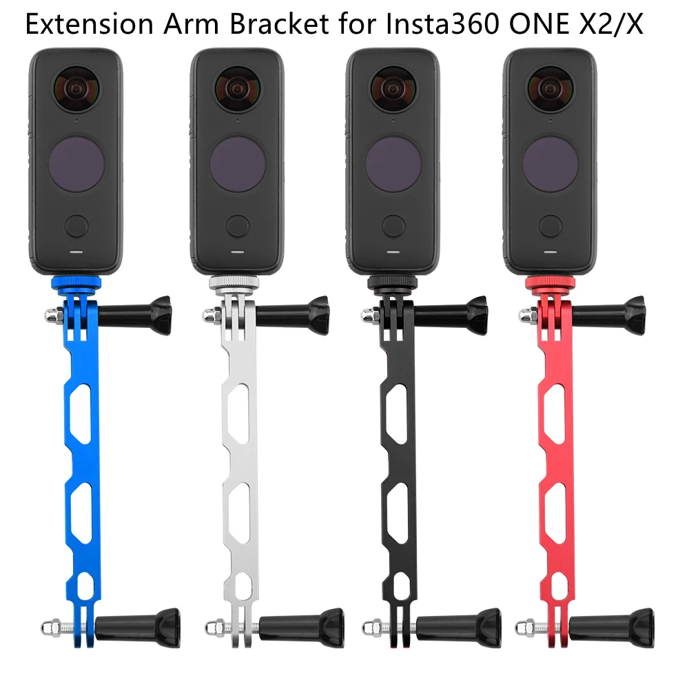 

for Insta360 ONE X2/X Helmet Mount Adapter Extension Arm Bracket Lengthened Rod for Insta360 Panoramic Camera Accessories