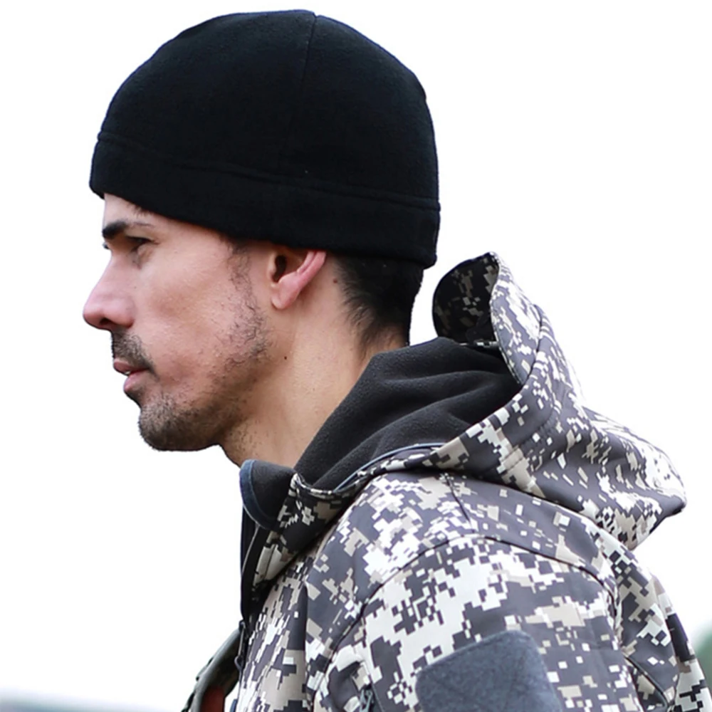 1 шт. зимние уличные флисовые шляпы из искусственной кожи pu ветрозащитный для