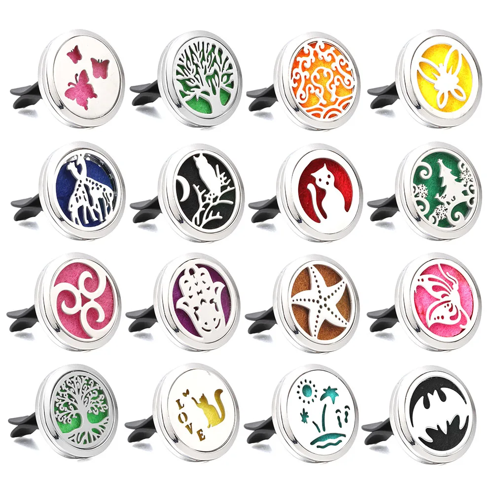 Новый 30 мм Дерево жизни из нержавеющей стали автомобильный освежитель воздуха