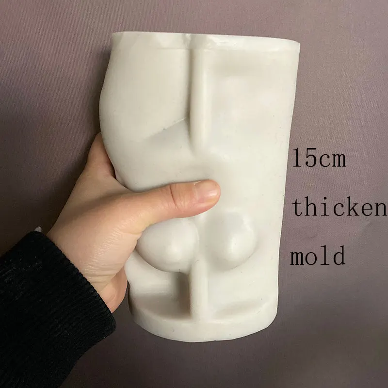 15cm пухлый женского тела лампы в форме свечи прессформы жира для формы телесного