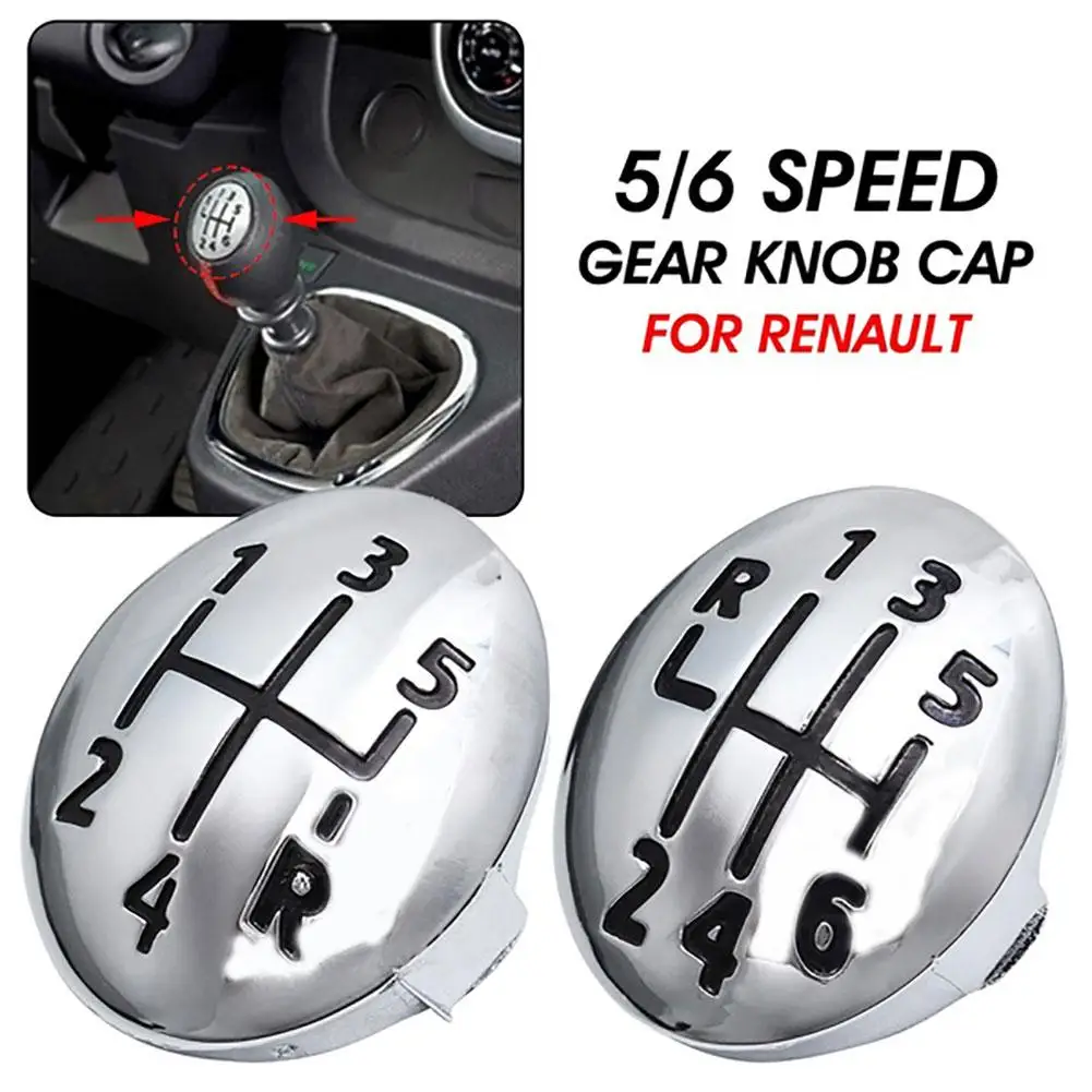 

5/6 Speed Car Shifts Lever Gear Knob Cap Cover for Renault Clio Twingo 1996-2011 Car Interior Accessories 2019 New Wholesales