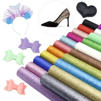 2033cm shimmer glitter faux leather sheets vinyl fabric synthetic faux hairbow fabric diy accessories earrings1yc1947