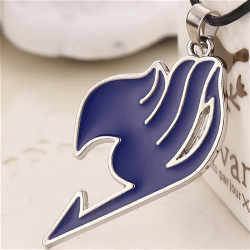 

Simple Fashion 4 Color Fairy Tail Necklace Logo Pendant Necklace Boys and Women Holiday Gifts Party Jewelry Wholesale