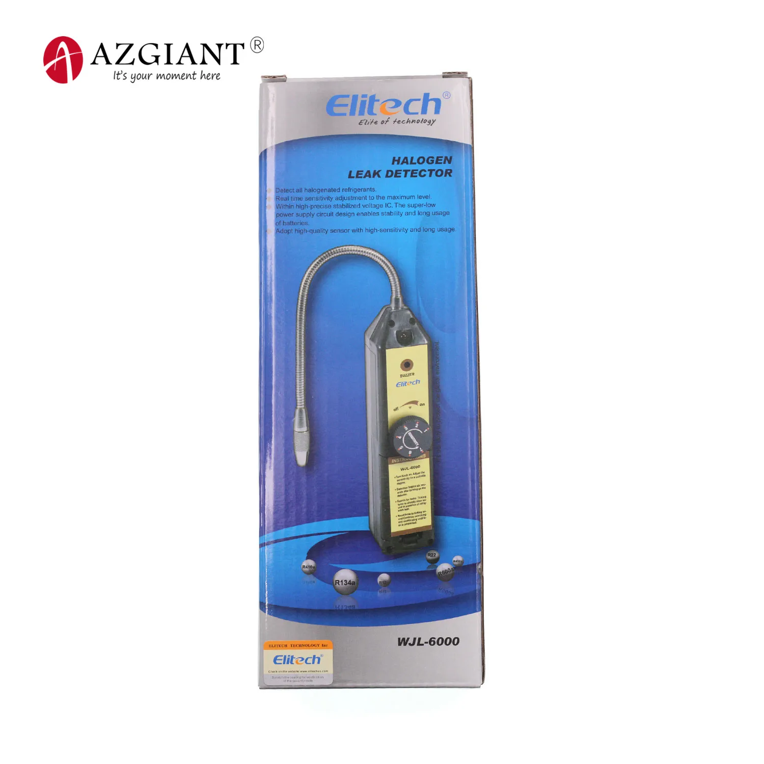 Детектор утечек Elitech фреон галогеновый хладагент тестер утечки газа HVAC