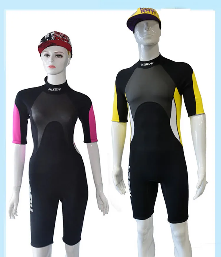 HISEA 2 5 мм для мужчин и женщин короткий гидрокостюм с рукавами комбинезон