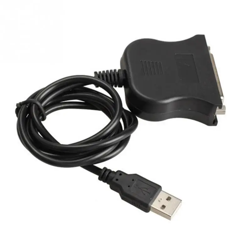 Черный 1 5 м USB для DB25 женский Порты и разъёмы Распечатать кабель преобразователя