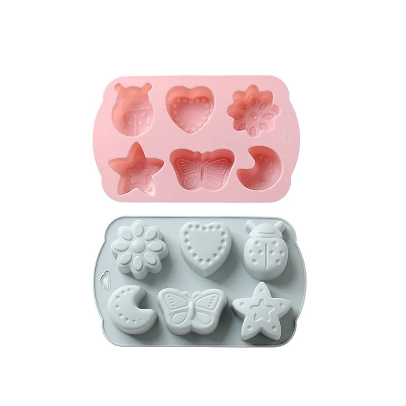 6 даже лунных жуков силиконовая форма для торта противень выпечки пищевая сделай