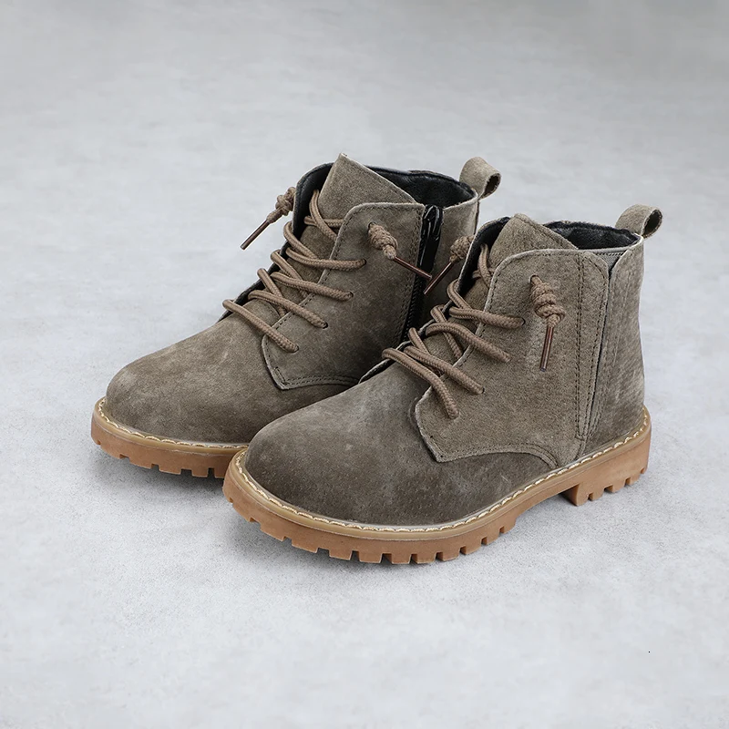 Winter Kids Boots For Boys 2020 Genuine Leather Children Snow Sneakers Toddler Girls Shoes Plush Warm Martin | Мать и ребенок