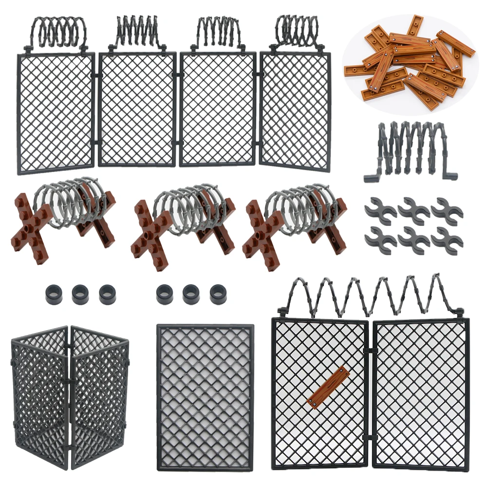 Военные Аксессуары для ворот дверей забора времен Второй мировой войны кубики