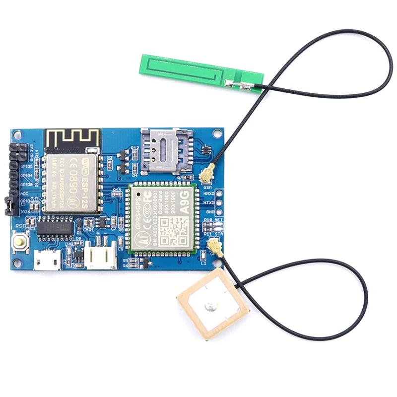 

ESP8266 ESP-12S A9G GSM GPRS+GPS IOT Node V1.0 Module IOT Development Board with All in One WiFi Cellular GPS Tracking