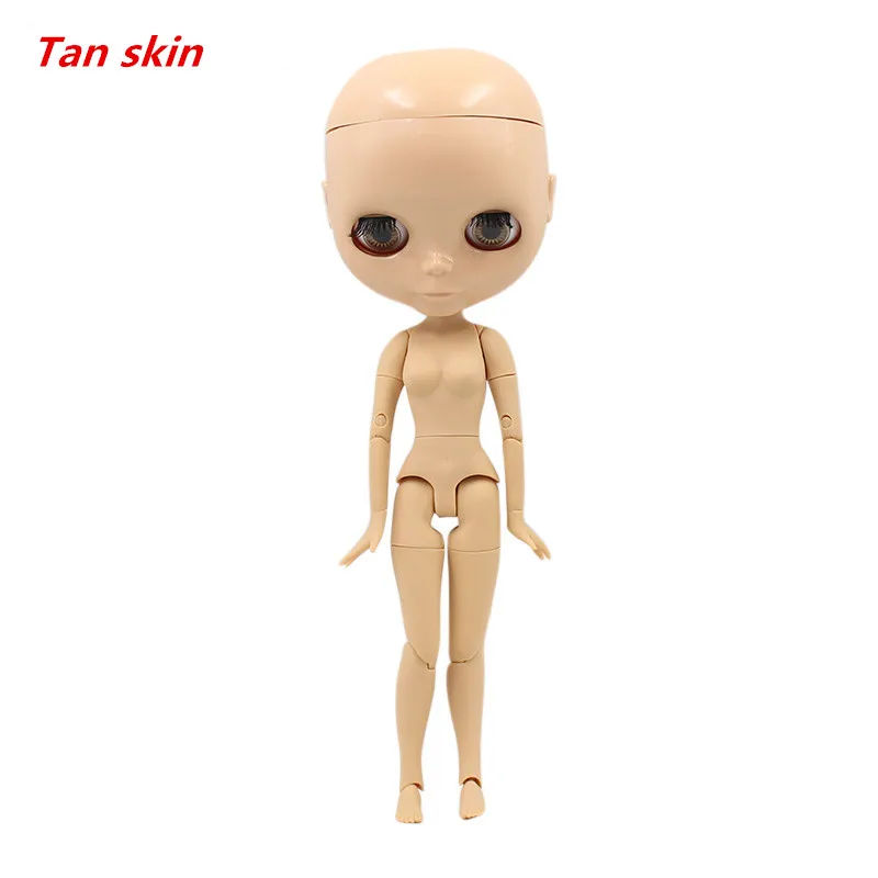 tan skin 7 Joints Фабрика Blyth кукла BJD, 19 суставов, нео-кукла Обнаженная голова индивидуализированные куклы могут изменить Макияж DIY, 1/6 мяч соединены куклы - Цвет: tan skin 7 Joints