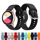 20 мм силиконовый ремешок для Samsung Galaxy Watch 42 мм Active 2 40 44 мм Gear S2 мягкий спортивный ремешок для часов браслет для Huami Amazfit