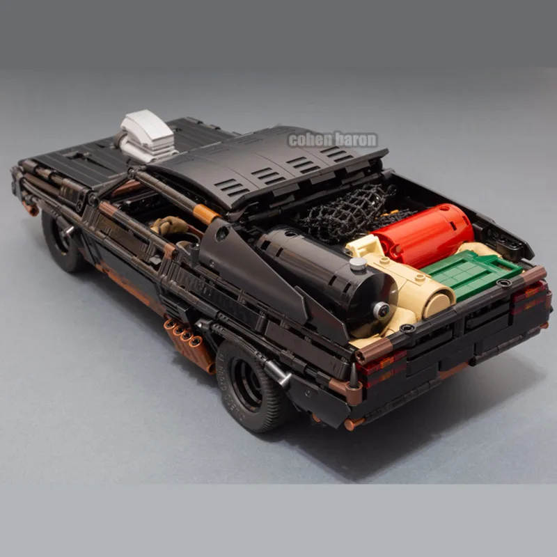 New 1510PCS Movie Series Mad Black Interceptor Max Muscle Car Supercar MOC-35846 Technical Building Blocks Bricks Toy Kid Gift | Игрушки и