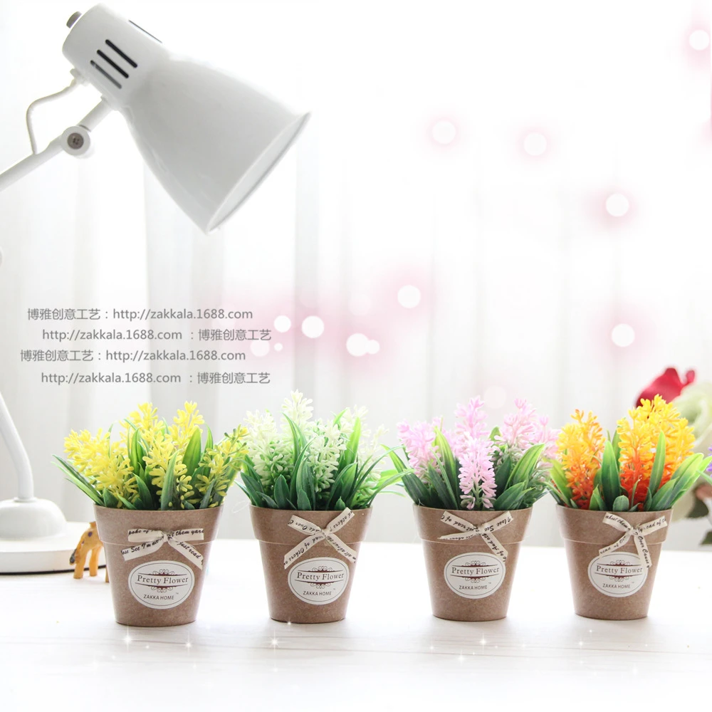 

Искусственные цветочные растения, пластиковый цветочный горшок, искусственный цветок, набор бонсай для гостиной, домашний декор, подарок, с...