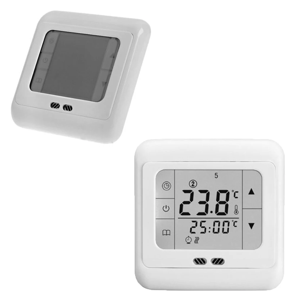 Programmable Digital Thermoregulator Touch Screen Room Heating Thermostat Underfloor for Floor Electric System | Обустройство дома