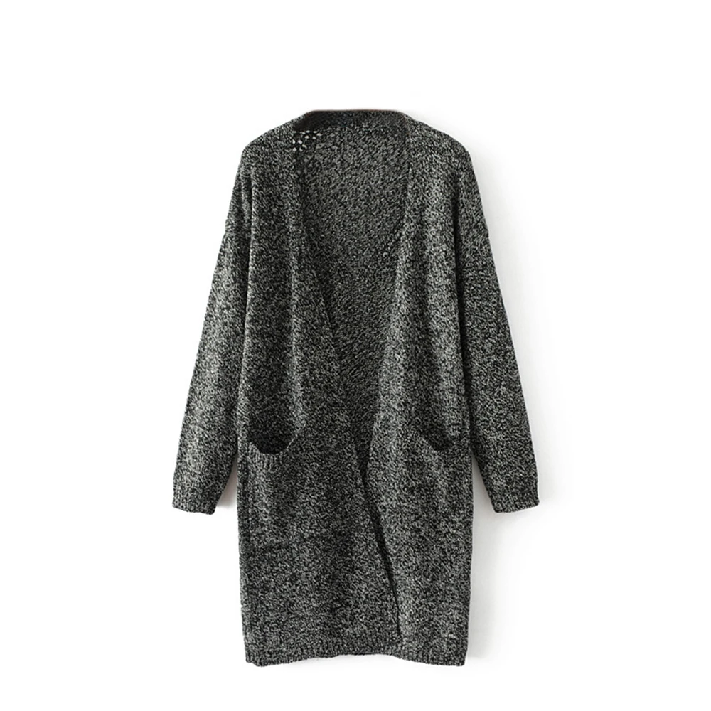 MoneRffi Женские Длинные рукава открытый передний массивный теплые кардиганы 2019