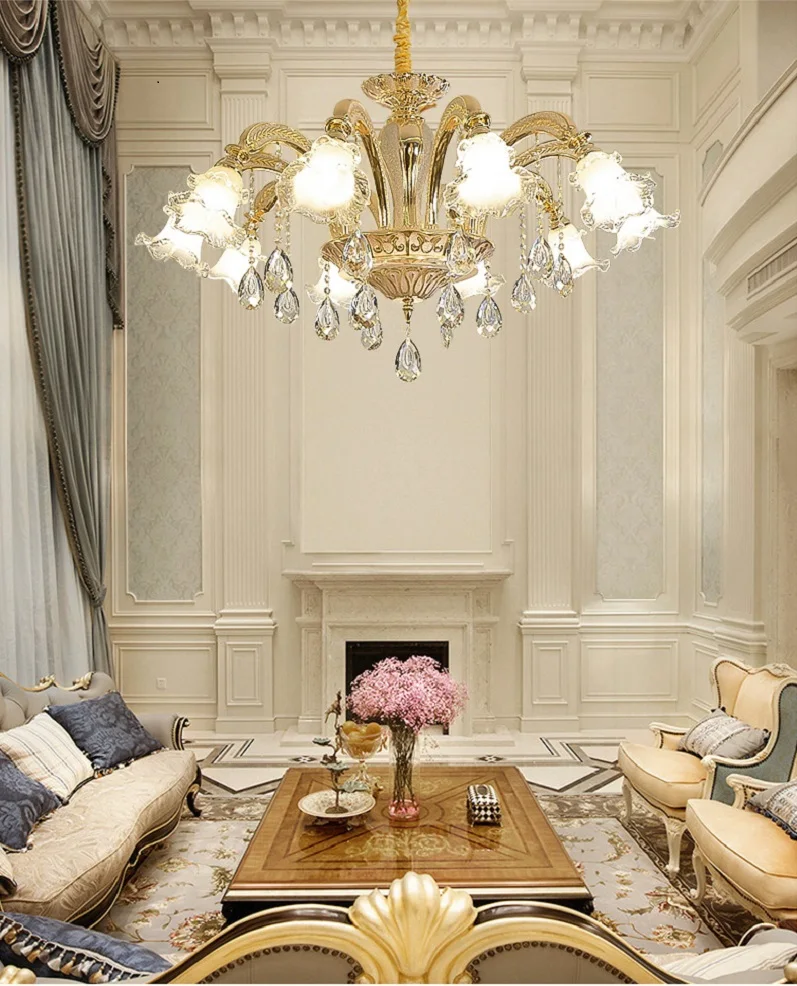 

Creative daffodil lamp shade chandelier Home living room dining room bedroom study lamp Business premises Lighting Fixtures
