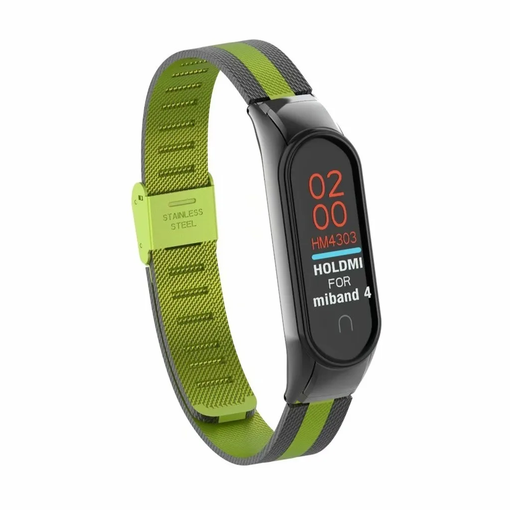 Браслет OMESHIN Mi Band 4 металлический Безвинтовой браслет из нержавеющей стали для