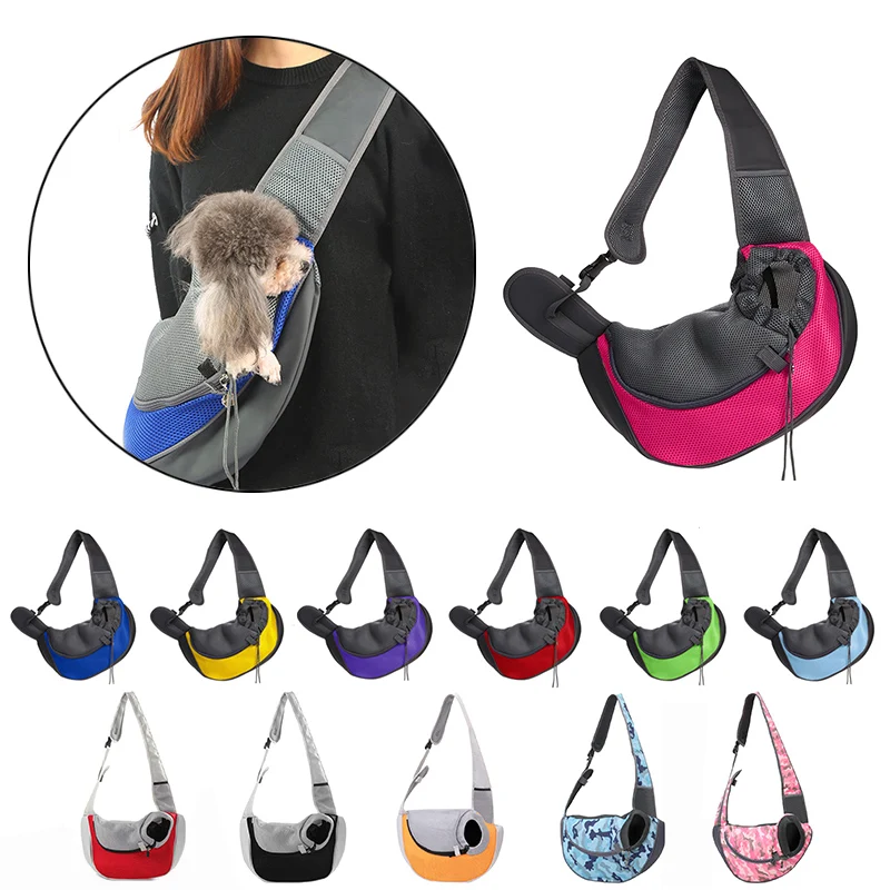 

Dog Carrier Breathable Pet Puppy Outdoor Travel Handbag Pouch Mesh Single Shoulder Bag Sling Comfort Travel Tote Shoulder Bag