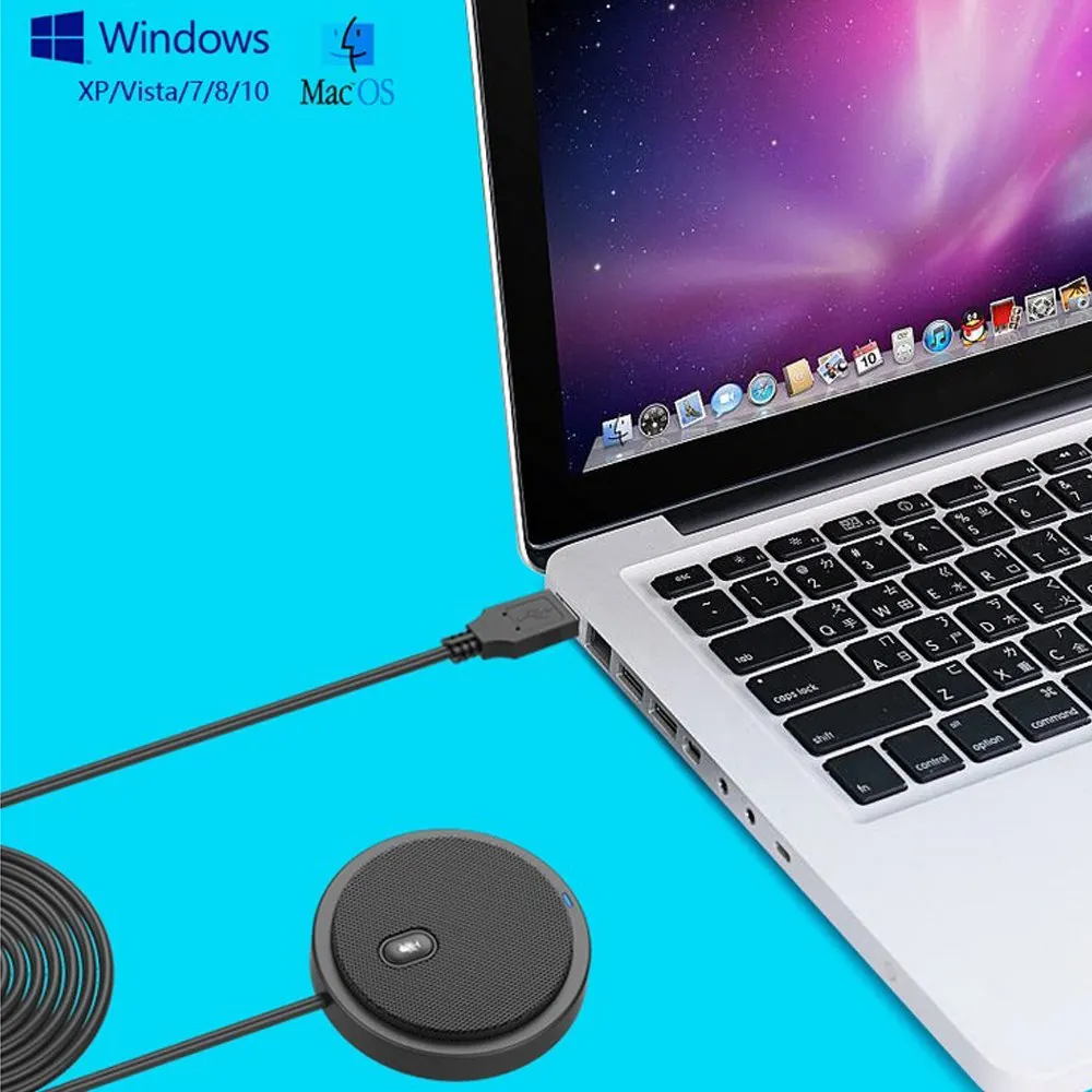 M2S микрофон USB интерфейс 360 градусов всенаправленный звук пикап очень широкий