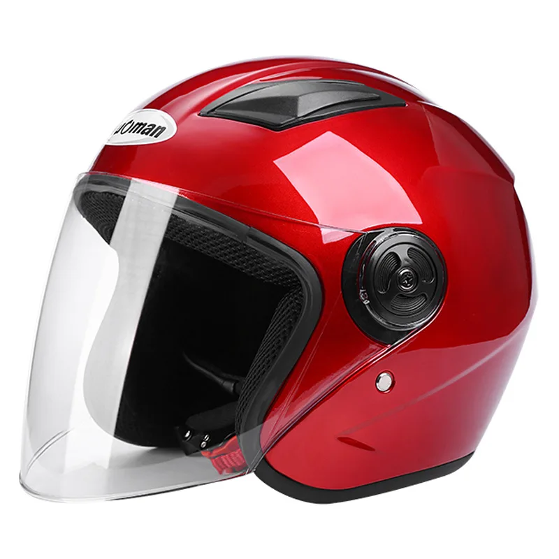 

Motorcycle Helmet Open Face Motorbike Vintage Retro Jet Scooter Enduro Casque Mopeds Commute Safety Motocross Capacete