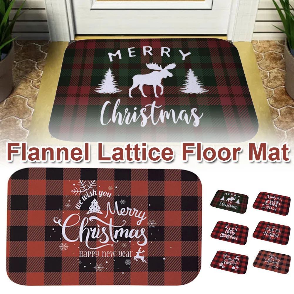 

Christmas Door Mat Santa Claus Flannel Outdoor Carpet Marry Christmas Decorations For Home Xmas Ornament Gifts New Year 2022