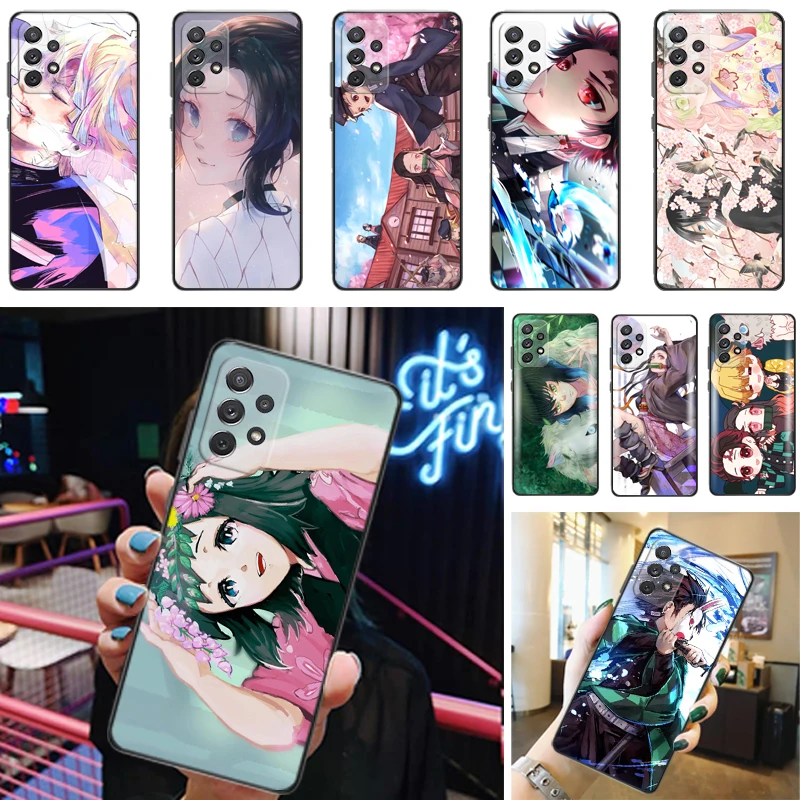 

Demon Slayer Kamado Tanjirou Kamado Nezuko Kimetsu No Yaiba Agatsuma Zenitsu Phone Case For Samsung Galaxy A52 A72 4G