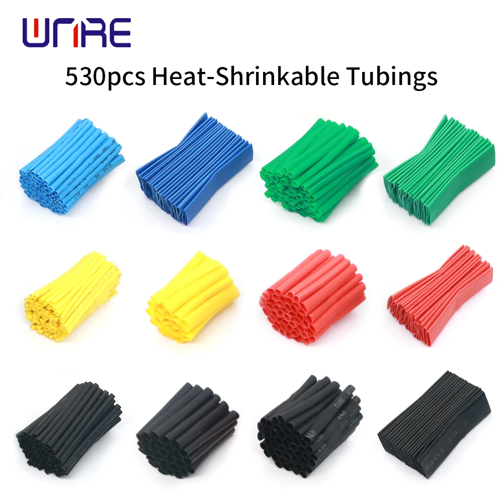 560 шт. Полиолефиновая термоусадочная трубка в ассортименте обмотка для проводов