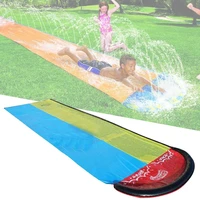 2020 new inflatable water slide 20ft double racer pool kids summer park backyard play fun outdoor splash slipn slide wave rider
