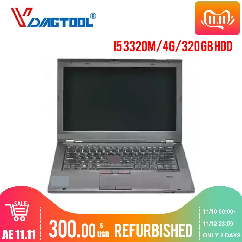 Vdiagtool использованный отремонтированный ноутбук I5/4G 320GB HDD для VXDIAG VCX SE IPROG Pro