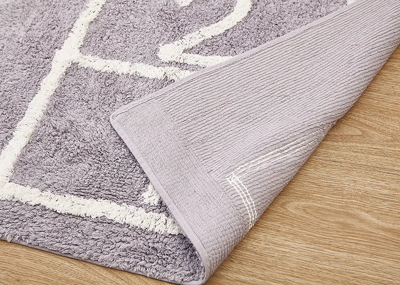 INS Nordic Cotton Checkers Tapete Infantil Decorative Mat 75*180cm Play Mat for Kids Nordic Decor Carpet Fotografia Photo Props
