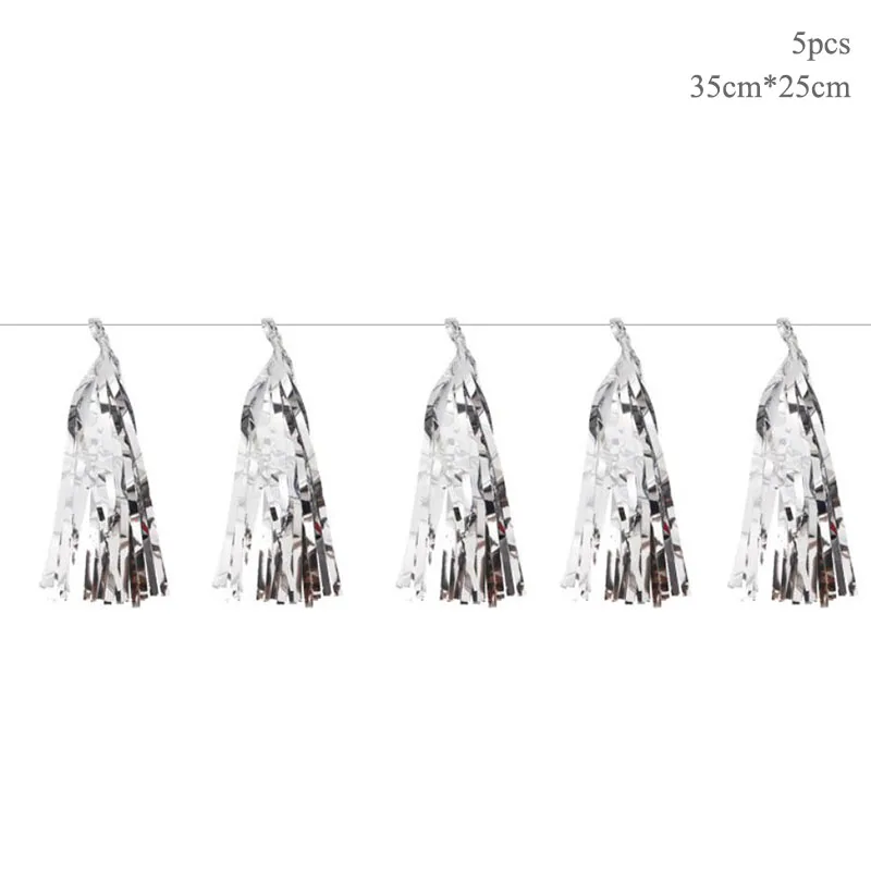 Silver Tassel Taoup черная Золотая 21-я одноразовая посуда, тарелки для полотенец, чашки для стола, одноразовая посуда для вечеринок 21, принадлежности для дня рождения - Цвет: Silver Tassel
