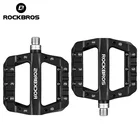 Велосипедные педали ROCKBROS, композитные велосипедные педали с нейлоновым подшипником, высокопрочные Нескользящие, поверхность для дорожного BMX