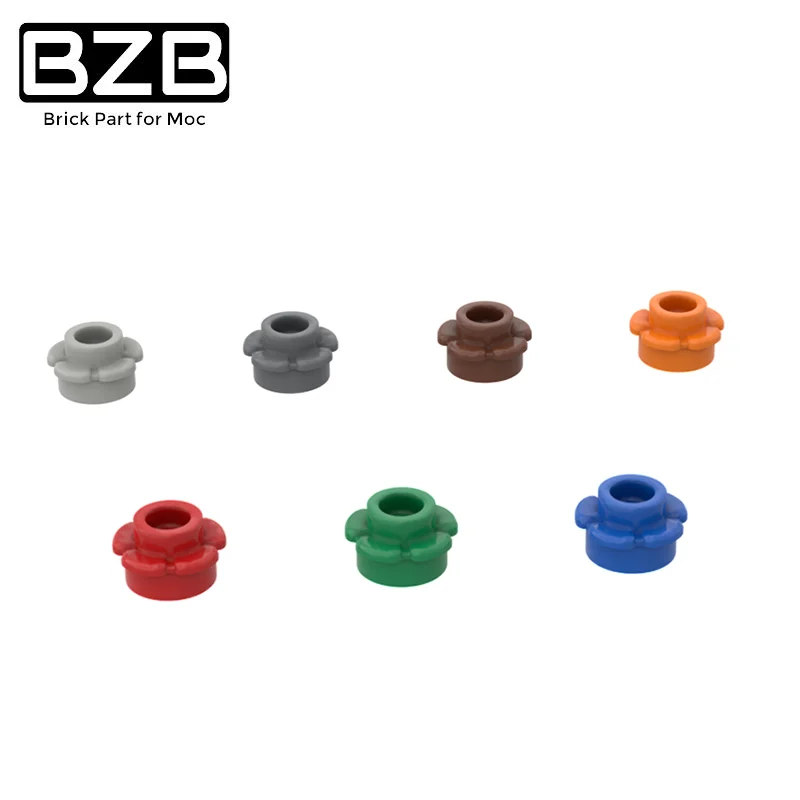 

BZB MOC 10PCS 24866 1x1 Five Petal MOC Bricks Accessories DIY Flower High-tech Parts 24866 Part Educational Parts Toys Kids