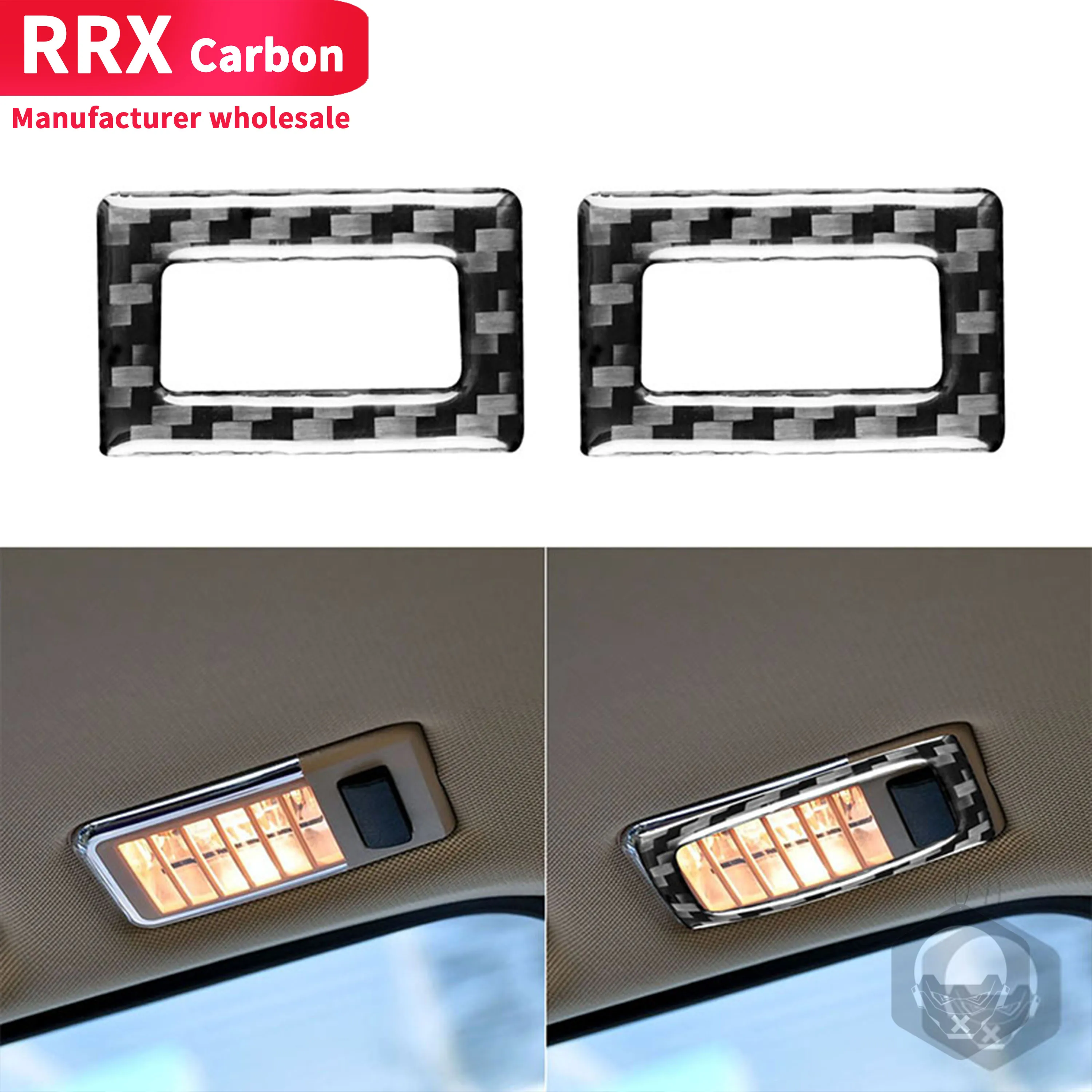 

Carbon Fiber Stickers For BMW X3 E83 2004-2010 Overhead Roof Light Frame Trim Car Decoration Protection Accessories Black