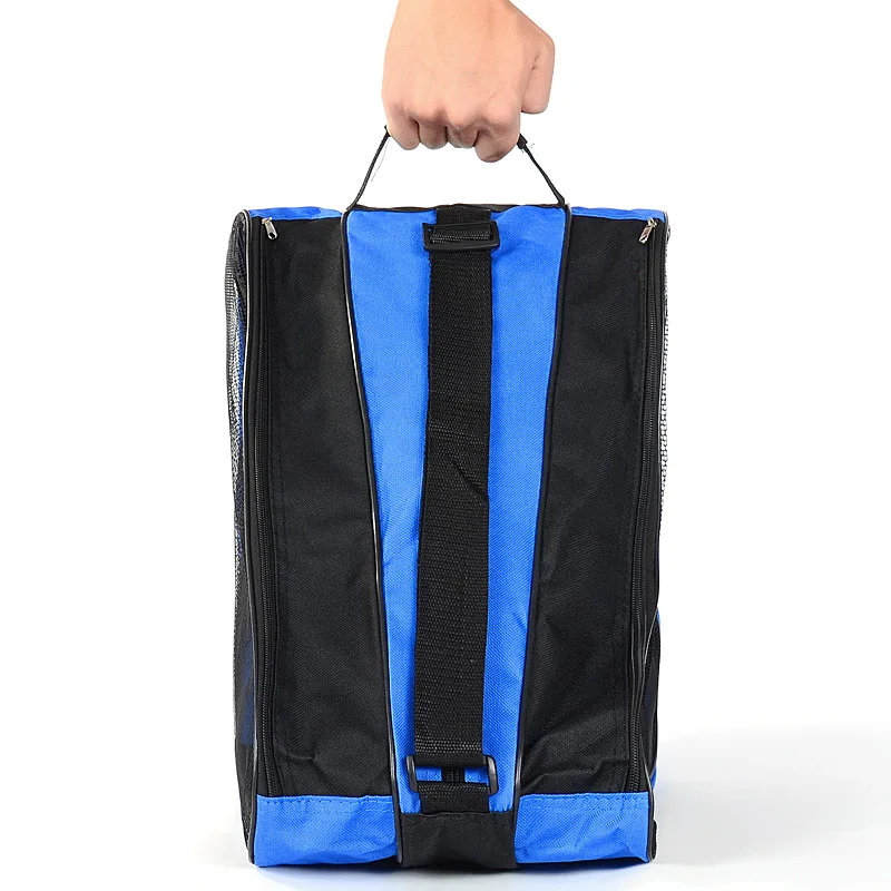 

Professional Ice Ski Snow Boots Bag Unisex Triangle Shape Roller Skate Bag Single Shoulder Skating Shoes Storage Backpack
