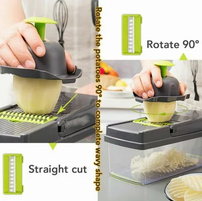 

7 In1 Food Vegetable Fruit Peeler Cutter Slicer Dicer Choppers Mandoline Slicer Fruit Cutter Carrot Grater Vegetable Slicer