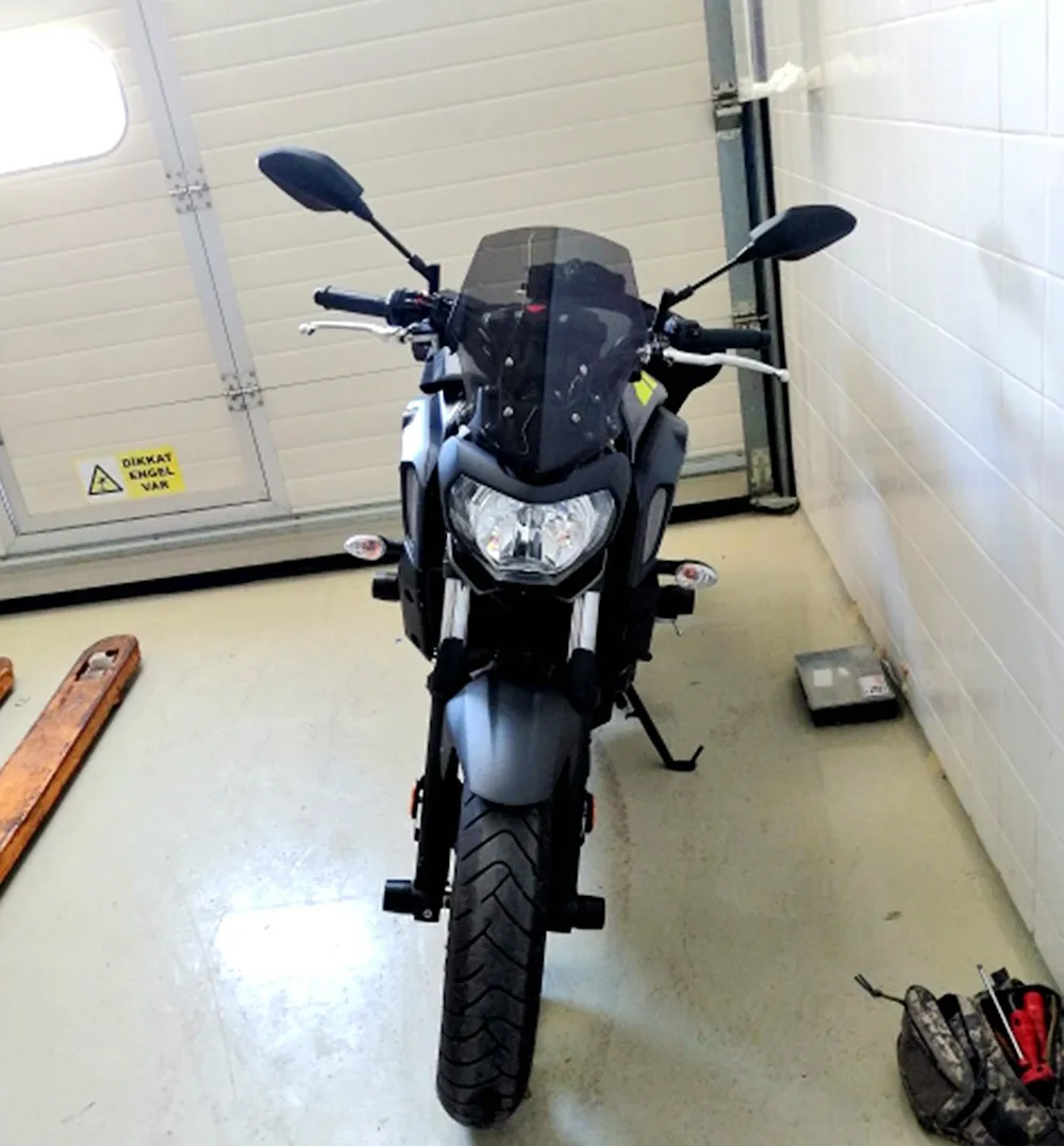 KEMiMOTO для Yamaha MT07 мотоцикл ветер экран дефлектор ветрового стекла MT 07 FZ 07 FZ07 экран с кронштейном